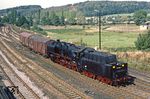50 1002 trifft mit einem Übergabezug aus Großvoigtsberg in Nossen ein. (28.09.1982) <i>Foto: Wolfgang Bügel</i>