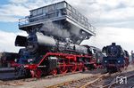Am Kohlehochbunker in Chemnitz-Hilbersdorf haben sich 03 2155 und 03 1010 versammelt. (21.08.2016) <i>Foto: Andreas Höfig</i>