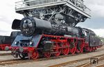 03 1010 des DB Museum Halle (Saale) / Traditionsgemeinschaft Bw Halle P zu Gast in Hilbersdorf. (21.08.2016) <i>Foto: Andreas Höfig</i>