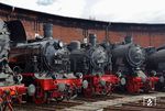 Eine (fast) rein sächsische Lokparade mit 38 205, 75 515 und 58 261, die aber aus Baden stammt. (21.08.2016) <i>Foto: Andreas Höfig</i>