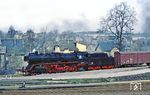 Anschlussbedienung mit 50 3647 in Thalheim/Erzgebirge. (21.04.1983) <i>Foto: Wolfgang Bügel</i>