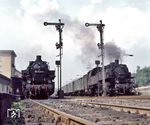 86 1725 und 86 1775 im Bahnhof Aue/Sa. (13.08.1976) <i>Foto: Johannes Glöckner</i>