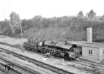 23 1026 vom Bw Pasewalk im Bw Stralsund. Die Lok war am 06.09.1958 fabrikneu zum Bw Pasewalk angeliefert worden und dort bis 26.11.1971 beheimatet. (04.07.1968) <i>Foto: Will A. Reed</i>