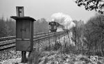01 0527 mit D 405 im Sachsenwald bei Friedrichsruh. Der Einsatz der Wittenberger 01.5 nach Hamburg endete zum Sommerfahrplan 1973.  (03.02.1973) <i>Foto: Dr. Thomas Obst</i>