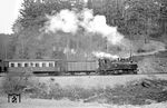 99 5902 mit P 14454 aus Alexisbad kurz vor Harzgerode. (12.04.1976) <i>Foto: Joachim Bügel</i>
