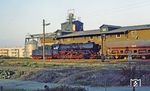 50 3661 (Bw Karl-Marx-Stadt) rangiert im Bahnhof Zwönitz. (29.08.1983) <i>Foto: Wolfgang Bügel</i>