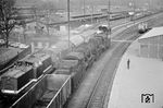 58 2051 und 58 1562 erreichen mit Dg 53319 aus Schwarzenberg den Bahnhof Aue/Sa. (14.04.1976) <i>Foto: Joachim Bügel</i>