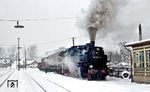 86 1501 rangiert im Bahnhof Schlettau. (10.02.1984) <i>Foto: Wolfgang Bügel</i>