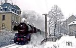 50 3670 (Bw Karl-Marx-Stadt) mit P 17624 nach Blauenthal in Aue. (10.02.1984) <i>Foto: Wolfgang Bügel</i>