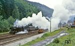Ausfahrt des P 9013 (Erfurt - Meiningen) mit 41 1225 in Gehlberg.  (10.09.1984) <i>Foto: Wolfgang Bügel</i>