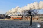 498.04 (Krauss, Baujahr 1929) mit einem Sonderzug auf der Steyrtalbahn kurz vor Neuzeug. (04.12.2016) <i>Foto: Stefan Jurasovits   </i>