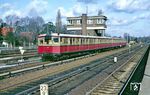 275 767 erreicht als S 1 den Bahnhof Berlin-Wannsee. (07.02.1985) <i>Foto: Slg. Wolfgang Bügel</i>