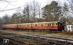 275 633 auf der S 1 nach Wannsee in Berlin-Zehlendorf. (08.02.1985) <i>Foto: Slg. Wolfgang Bügel</i>