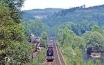 Blick ins Muldetal bei Schlema auf 50 3519 vor Dg 54309. (16.05.1985) <i>Foto: Wolfgang Bügel</i>