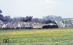 50 3697 (Bw Glauchau) mit Ng 65323 bei Rödlitz-Hohndorf. (16.05.1985) <i>Foto: Wolfgang Bügel</i>