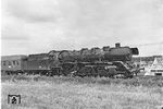 41 004 (Bw Magdeburg) mit D 113 (Aachen - Görlitz) bei Helmstedt auf dem Weg zur damaligen deutsch-deutschen Grenze. (16.08.1966) <i>Foto: Joachim Claus</i>