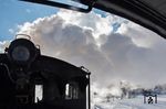 Winterimpressionen mit 99 1590 bei Schlössel. (15.01.2017) <i>Foto: Joachim Schmidt</i>
