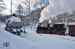 99 1542 rangiert im Bahnhof Steinbach. (15.01.2017) <i>Foto: Joachim Schmidt</i>