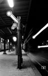Kurz nach 21.00 Uhr verlässt 01 1518 vor E 314 "Gedania" (Berlin - Gdynia) den Bahnhof Angermünde. (14.09.1978) <i>Foto: Joachim Bügel</i>