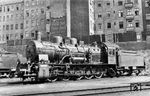 Die 1921 bei Borsig in Berlin gebaute 57 2018 im Heimat-Bw Berlin Anhalter Bf, in der Bw-Anlage "Lokschuppen II" am Anhalter Gbf. Im Hintergrund sind die Hofansichten der Gebäude in der Eylauer Straße zu sehen. Auf dem Ende 1930 aufgelassenen Bw-Gelände wurde später eine Triebwagenhalle für Schnelltriebwagen errichtet. Die Lok verblieb 1945 in der Sowjetunion. (1930) <i>Foto: DLA Darmstadt (Hubert)</i>
