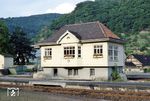 Das mechanische Stellwerk "Ef" (AEG, Baujahr 1911) im Bahnhof Bad Ems war bis 15. Dezember 1999 in Betrieb. (09.1980) <i>Foto: Benno Wiesmüller</i>