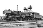 03 1048, die seit dem 28. April 1957 beim Bw Stralsund beheimatet war, im Bw Rostock. Noch besitzt sie ihre Kohlefeuerung, als letzte 03.10 der DR wurde sie erst am  20.03.1972 auf Ölfeuerung umgebaut. (09.1968) <i>Foto: Joachim Claus</i>