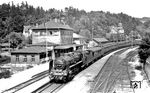 39 097 (Bw Bebra) erreicht mit E 849 nach Frankfurt/M den Bahnhof Heigenbrücken. (1930) <i>Foto: DLA Darmstadt (Bellingrodt)</i>