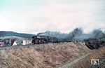 01 526 mit D 198 nach Mönchengladbach am Abzweig Weiterode kurz vor Bebra. (27.03.1970) <i>Foto: Robin Fell</i>