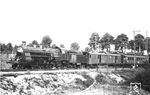 18 489 (Bw Würzburg) mit einem Schnellzug nach Frankfurt (Main) in der Bahnhofsausfahrt von Hanau. (1929) <i>Foto: Dr. Joachim Feißel</i>