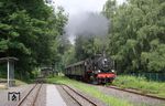 38 2267 mit DLr 24170 (Bochum-Dahlhausen - Dortmund-Hörde) auf dem Museumsbahnabschnitt bei Witten-Bommern in Höhe des Feldbahnmuseums. (05.07.2017) <i>Foto: Wolfgang Bügel</i>