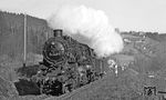 58 1246 (Bw Aue) mit dem diesmal recht kurzen Ng nach Johanngeorgenstadt bei Erla. (02.1976) <i>Foto: Burkhard Wollny</i>