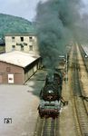 Und weiter geht's für 50 3551 mit Dg 54307 nach Schwarzenberg. (20.05.1986) <i>Foto: Wolfgang Bügel</i>