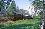 86 1501 mit P 16639 aus Schlettau kurz vor Crottendorf. (20.05.1986) <i>Foto: Wolfgang Bügel</i>