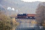 Im Oktober 1988 weilte 98 727 zu Filmaufnahmen auf der Museumsbahn Ebermannstadt – Behringersmühle. (10.1988) <i>Foto: Alfred Trabert</i>