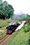 50 3666 mit Ng 65319 auf der Strecke St. Egidien - Oelsnitz/Erzgeb. - Stollberg (Sachsen) in Lichtenstein/Sa.  (21.05.1986) <i>Foto: Wolfgang Bügel</i>