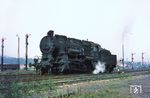 56 2009 (Bw Saalfeld) im Bahnhof Göschwitz an der Saale. 3 Monate nach dieser Aufnahme wurde die 1919 bei Henschel in Kassel gebaute Lok am 22.02.1971 beim Bw Saalfeld ausgemustert. (28.09.1970) <i>Foto: Robin Fell</i>