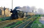 41 1185 (Bw Güsten) fährt mit P 3226 nach Schönebeck-Salzelmen in Staßfurt ein. (28.05.1986) <i>Foto: Slg. Wolfgang Bügel</i>