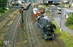 Nächster Halt mit Rangierarbeiten am Ng 65221 nach Seifhennersdorf im Bahnhof Neugersdorf. (11.07.1986) <i>Foto: Wolfgang Bügel</i>