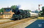 41 1231 fährt mit Ng 61751 in Staßfurt ein. (02.08.1986) <i>Foto: Wolfgang Bügel</i>