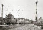244 031 (Bw Leipzig Hbf West) mit P 3726 nach Leipzig an der Eisenbahnbrücke über die Schildenstraße in Radebeul-Ost. (28.04.1976) <i>Foto: Hans-Joachim Simon (Archiv Ludger Kenning)</i>
