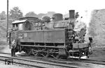 Zur Verstärkung ihres Lokomotivparkes beschafften die GMWE (Gera-Meuselwitz-Wuitzer Eisenbahn) 1922 zwei Heißdampflokomotiven von Borsig. GMWE Nr. 7 wurde am 1. April 1949 von der Deutschen Reichsbahn übernommen und erhielt die Nummer 99 5911. Sie war bis 1969 in Gera im Einsatz. Anschließend wurde sie an den VEB Meliorationsbau Karl-Marx-Stadt verkauft und 1973 schließlich verschrottet. (27.06.1966) <i>Foto: Will A. Reed</i>