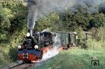 Erste Ausfahrt der neuerworbenen Px 48 3906 auf der Brohltalbahn bei Schweppenburg. (14.10.1990) <i>Foto: Ulrich Neumann</i>