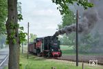 Der Fotogüterzug unterwegs mit "99 1401". (11.05.2018) <i>Foto: Joachim Schmidt</i>