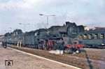 03 1046 (Bw Stralsund) mit einem Schnellzug mach Berlin im Bahnhof Bergen auf Rügen.  (08.1969) <i>Foto: David Adams</i>