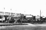 Im RAW Braunschweig haben sich eine T 3 (Werklok ?), 62 008 vom Bw Saßnitz Hafen, die auf Abnahme wartende 01 196 (am 03.02.1937 dem Bw Deutzerfeld zugeteilt) und 03 218, die ein Jahr zuvor beim Bw 1 Frankfurt (Main) in Dienst gestellt wurde, versammelt. (01.1937) <i>Foto: RVM</i>