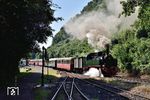 11sm verlässt mit den Fahrgästen aus dem AKE-Rheingold den Bahnhof Brohl (BE). (30.06.2018) <i>Foto: Zeno Pillmann</i>