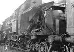 1944 wurde 62 015 (Bw Meiningen) offenkundig Opfer einer Flankenfahrt. Zur Reparatur hielt sie sich im RAW Braunschweig auf, das sie am 9. August 1944 nach erfolgter L4-Hauptuntersuchung wieder verließ. (1944) <i>Foto: RAW Braunschweig</i>
