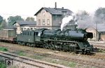 50 3690 ist mit dem Bedarfszug Ng 61971 ist Schlettau eingetroffen. (24.09.1986) <i>Foto: Wolfgang Bügel</i>