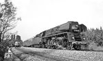 Die Saalfelder 01 0501 mit dem Langlauf aus Probstzella (Autoreisezug D 1100 aus München Ost) in Berlin-Wannsee. (07.1976) <i>Foto: Burkhard Wollny</i>