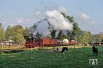 65 018 mit einem Fotogüterzug bei Loenen/NL. (02.09.2018) <i>Foto: Marcus Henschel</i>